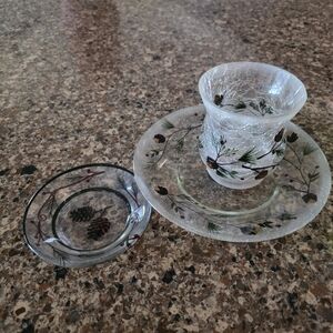 Elegant Pinecone Candle Holder